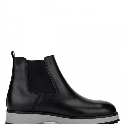 Erkek Hakiki Deri Siyah Casual Bot Erkek Hakiki Deri Siyah Casual Bot