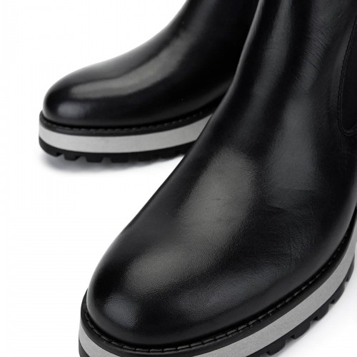 Erkek Hakiki Deri Siyah Casual Bot Erkek Hakiki Deri Siyah Casual Bot