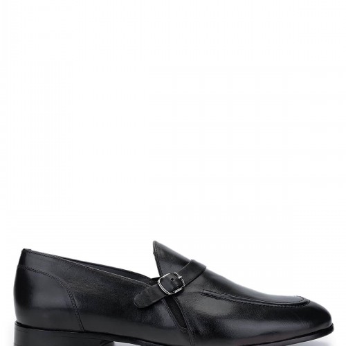 Erkek Hakiki Deri Siyah Loafer Ayakkabı Erkek Hakiki Deri Siyah Loafer Ayakkabı