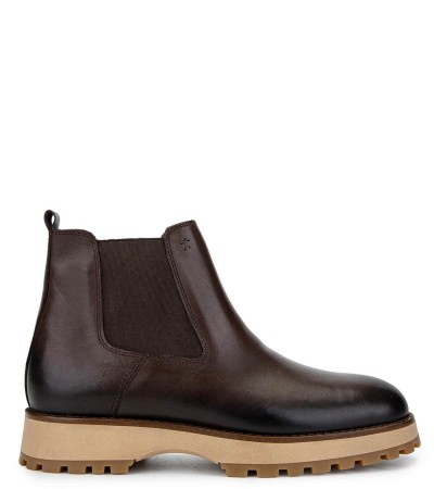 Erkek Hakiki Deri Kahverengi Casual Bot