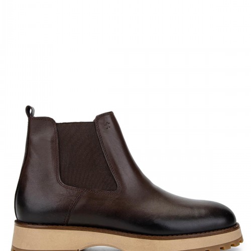 Erkek Hakiki Deri Kahverengi Casual Bot