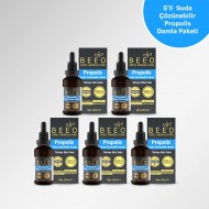 BEEO Suda Çözünebilir Propolis Damla Paketi 5'li BEEO Suda Çözünebilir Propolis Damla Paketi 5'li