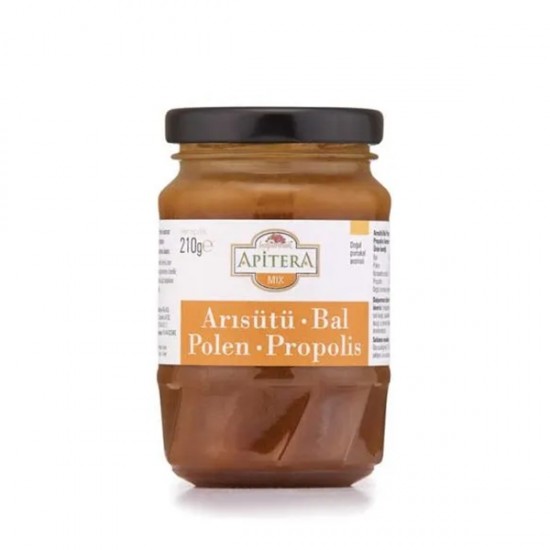 Apitera Mix Portakallı (Arı sütü-Bal-Polen-Propolis) 210 g