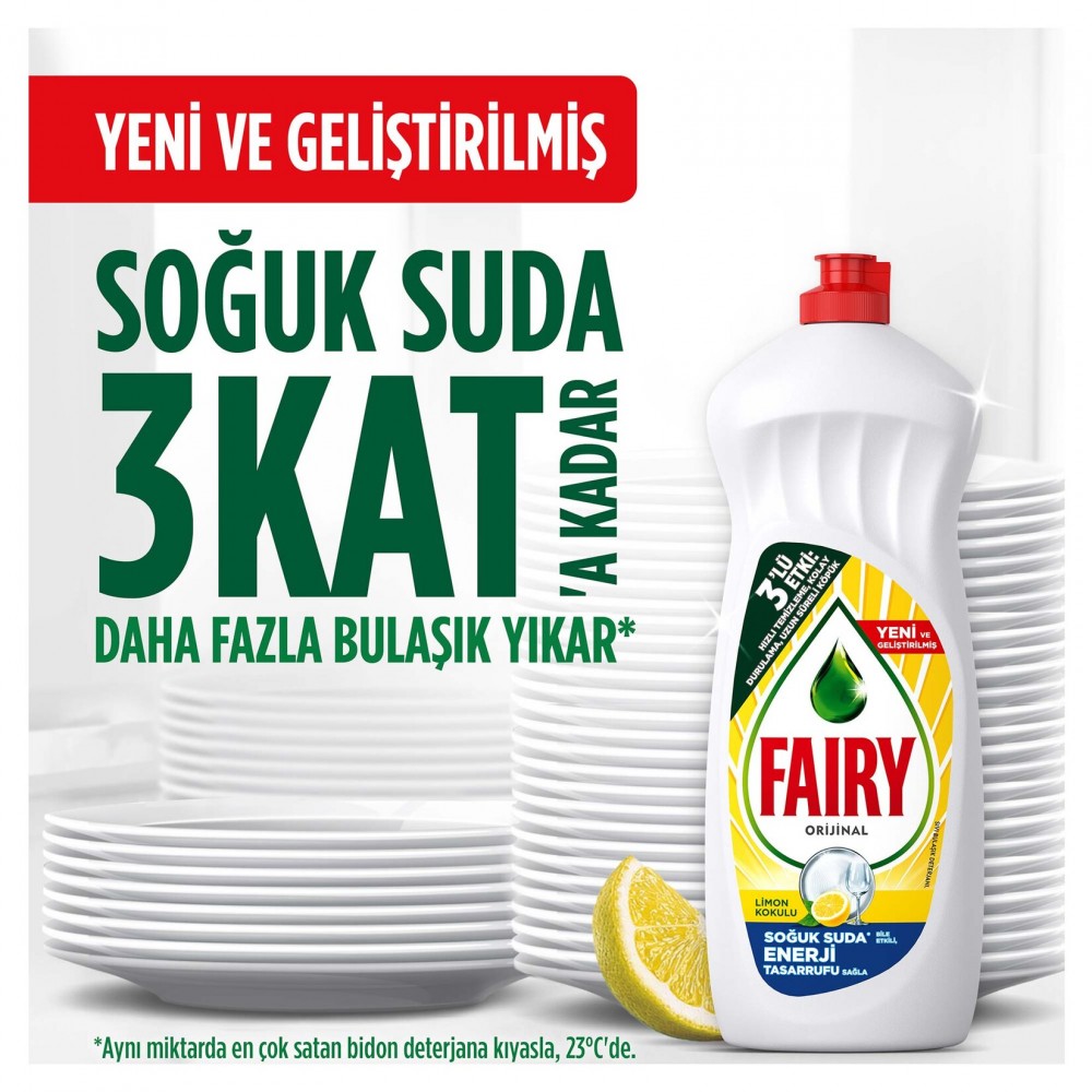 Fairy Sıvı Bulaşık Deterjanı Limon 650 Ml