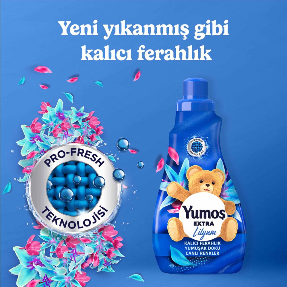 Yumoş Extra Konsantre Çamaşır Yumuşatıcı Lilyum 1008 ml 42 Yıkama