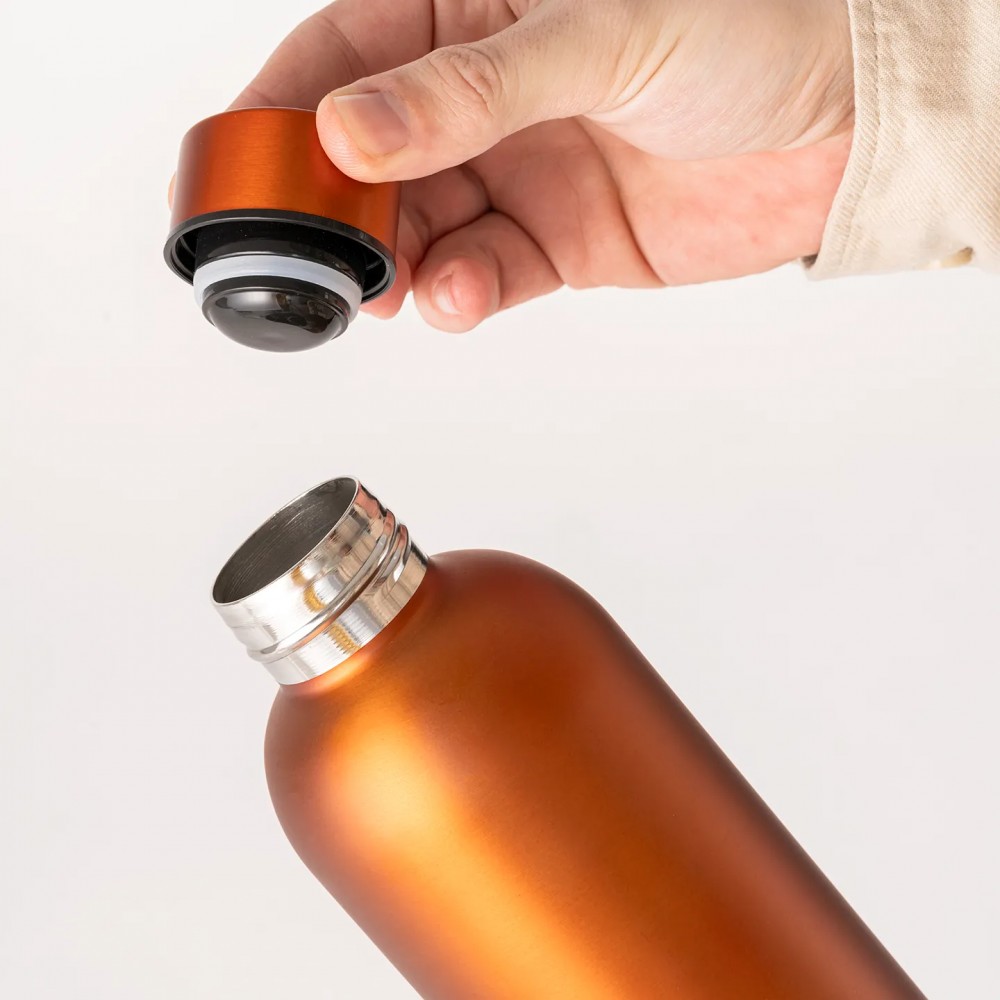 500 ml Geri Dönüştürülmüş Paslanmaz Çelik Termos Şişe - Çift Duvarlı