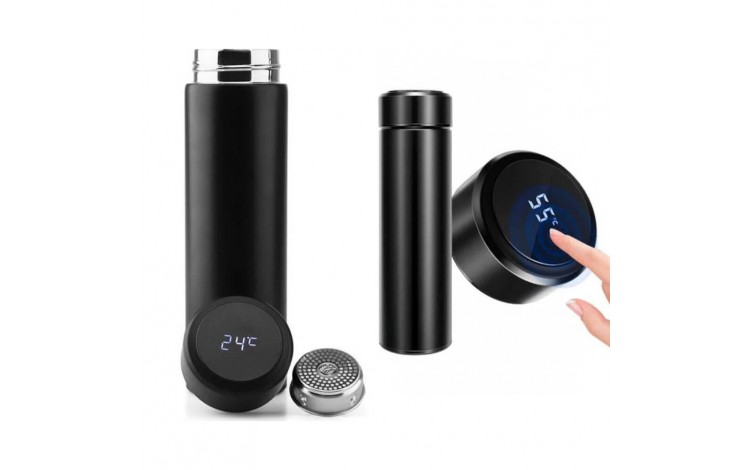 450 ML Isı Derecesi Gösteren Dijital Göstergeli Çelik Termos