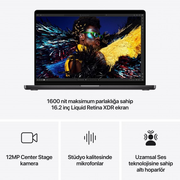 MacBook Pro 16'' 16-Core CPU 40-Core GPU Apple M4 Max 64GB 2TB SSD S.Black MacBook Pro 16'' 16-Core CPU 40-Core GPU Apple M4 Max 64GB 2TB SSD S.Black