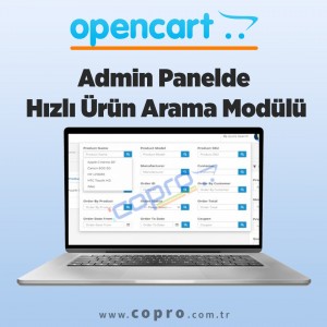 Opencart Admin Panelde Hızlı Ürün Arama Modülü Opencart Admin Panelde Hızlı Ürün Arama Modülü