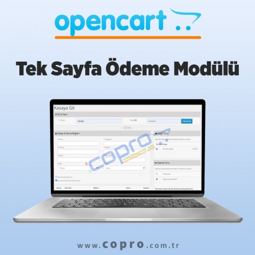 Opencart Tek Sayfada Ödeme Modülü Opencart Tek Sayfada Ödeme Modülü