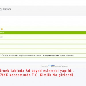Sınav Sonuç Açıklama Sistemi