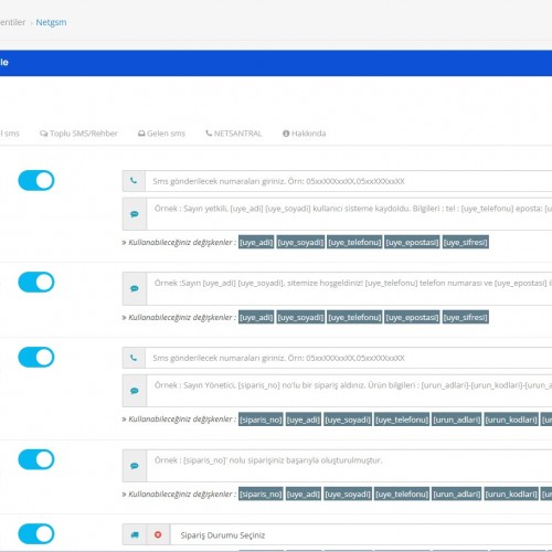 Opencart SMS Entegrasyonu Opencart SMS Entegrasyonu