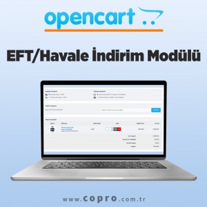 Opencart EFT/HAVALE İndirim Modülü
