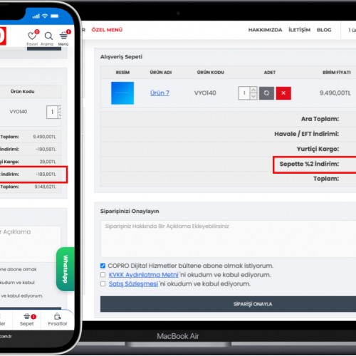 Özel Kampanya Oluştur – Sepette İndirim Uygulaması