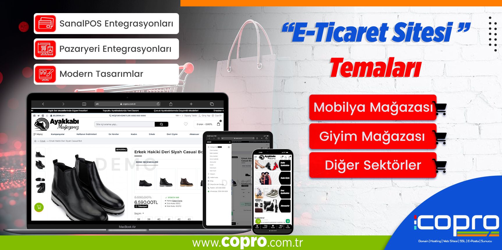 E-Ticaret Sitesi Temaları