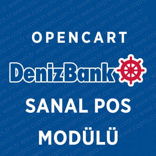 Opencart DenizBank Sanal Pos Modülü Opencart DenizBank Sanal Pos Modülü