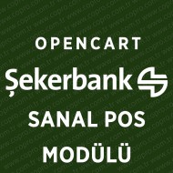 Opencart Şekerbank Sanal Pos Modülü Opencart Şekerbank Sanal Pos Modülü