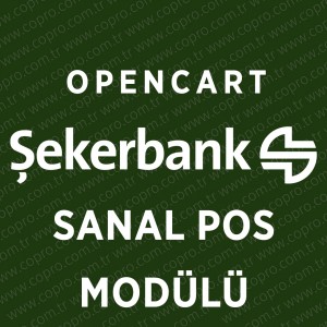 Opencart Şekerbank Sanal Pos Modülü Opencart Şekerbank Sanal Pos Modülü