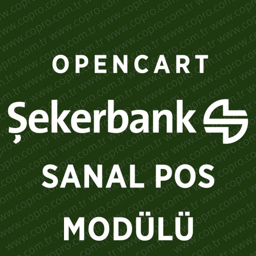 Opencart Şekerbank Sanal Pos Modülü Opencart Şekerbank Sanal Pos Modülü