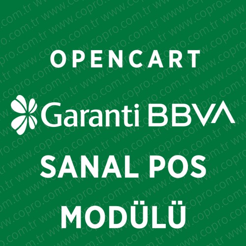 Opencart Garanti Bankası Sanal Pos Modülü Opencart Garanti Bankası Sanal Pos Modülü