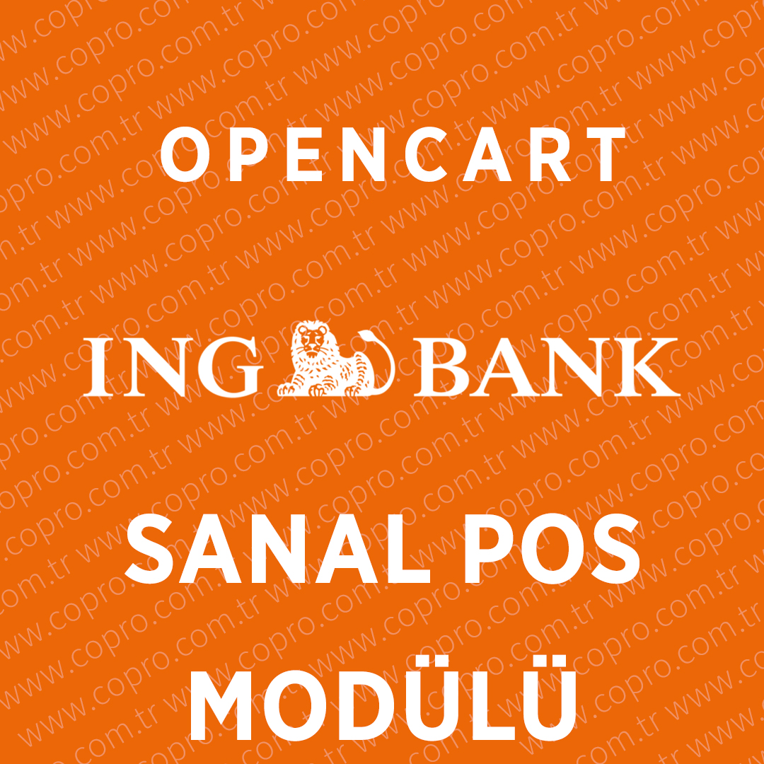 Opencart ING Bankası Sanal Pos Modülü Opencart ING Bankası Sanal Pos Modülü