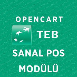 Opencart TEB Bankası Sanal Pos Modülü Opencart TEB Bankası Sanal Pos Modülü