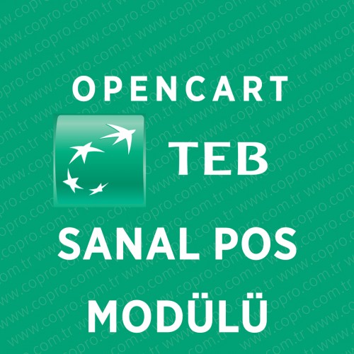 Opencart TEB Bankası Sanal Pos Modülü Opencart TEB Bankası Sanal Pos Modülü