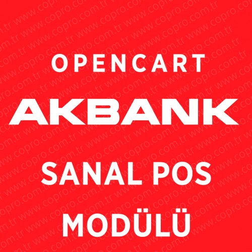 Opencart Akbank Sanal Pos Modülü Opencart Akbank Sanal Pos Modülü