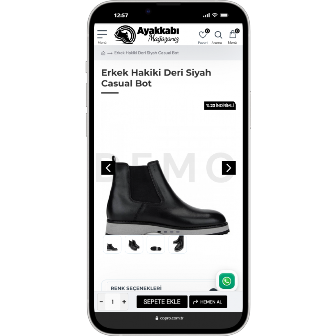 Ayakkabı Satışı E-Ticaret Web Sitesi