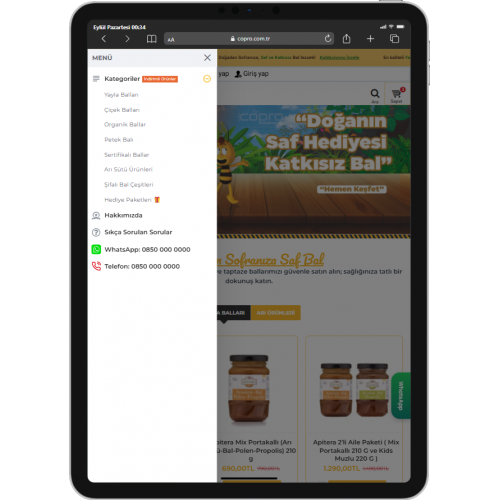 Bal ve Arı Ürünleri E-Ticaret Sitesi