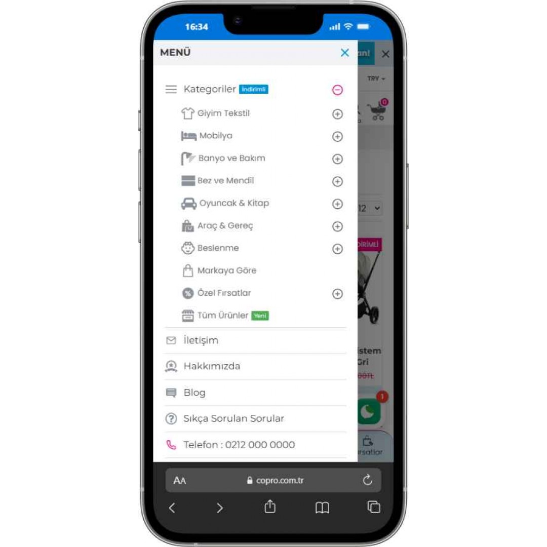 Bebek Ürünleri E-Ticaret Sitesi