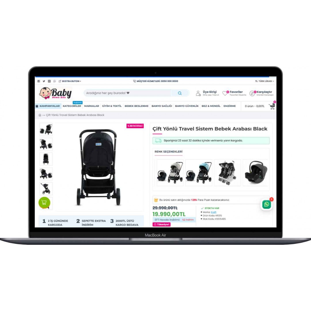 Bebek Ürünleri E-Ticaret Sitesi