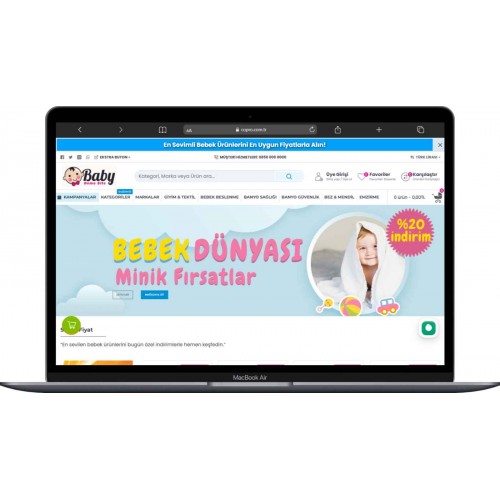Bebek Ürünleri E-Ticaret Sitesi