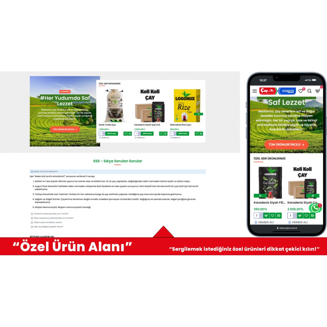 Çay Satış E-Ticaret Web Sitesi V1 Çay Satış E-Ticaret Web Sitesi V1