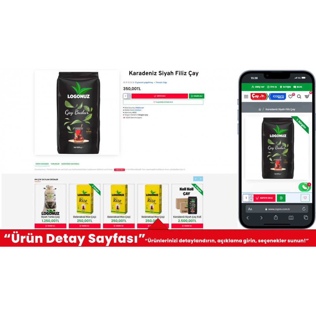 Çay Satış E-Ticaret Web Sitesi V1 Çay Satış E-Ticaret Web Sitesi V1
