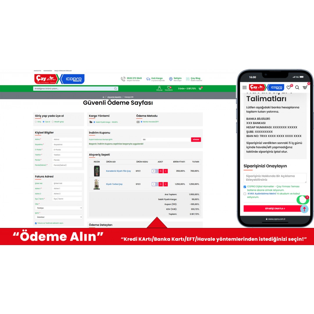 Çay Satış E-Ticaret Web Sitesi V1 Çay Satış E-Ticaret Web Sitesi V1