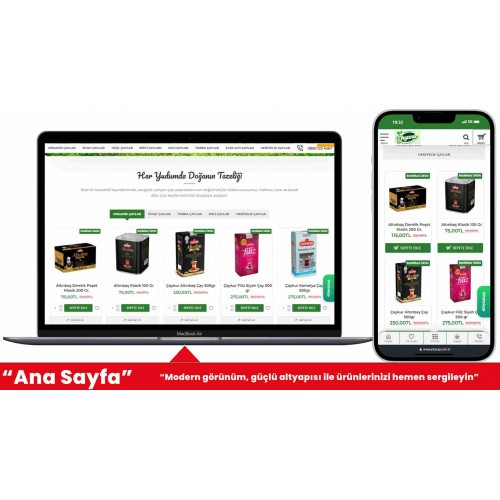 Çay Satışı E-Ticaret Sitesi V2 Çay Satışı E-Ticaret Sitesi V2