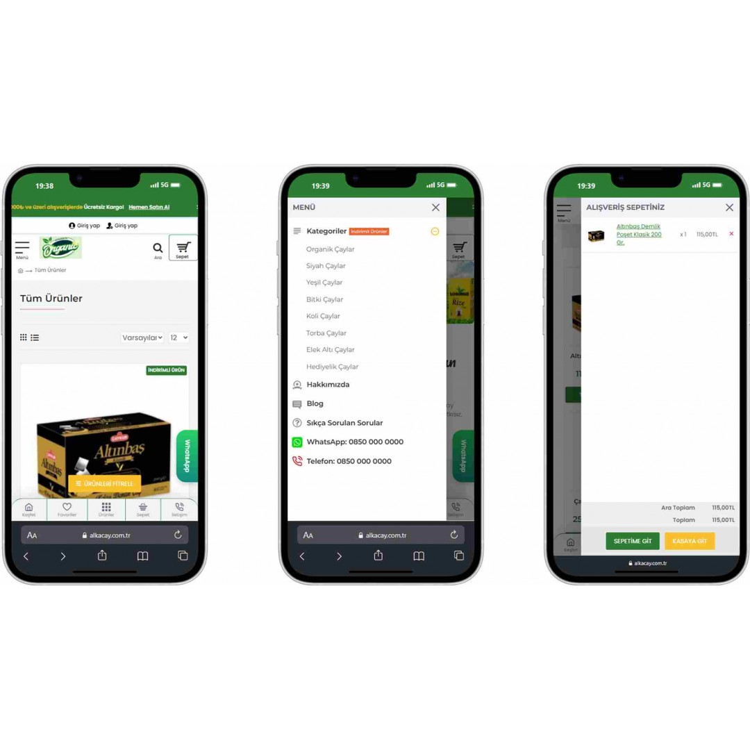 Çay Satışı E-Ticaret Sitesi V2 Çay Satışı E-Ticaret Sitesi V2