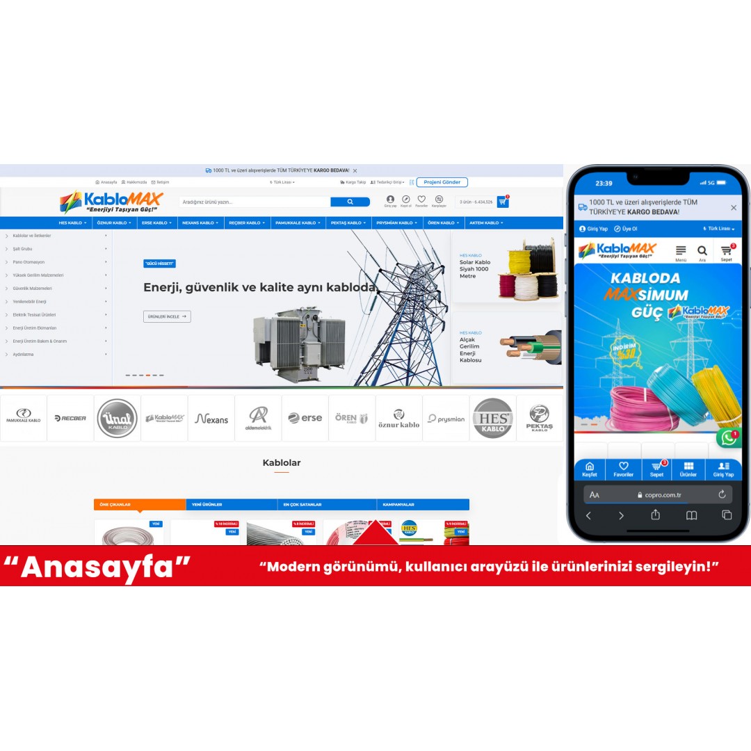 Elektrik Ürünleri E-Ticaret Sitesi Elektrik Ürünleri E-Ticaret Sitesi