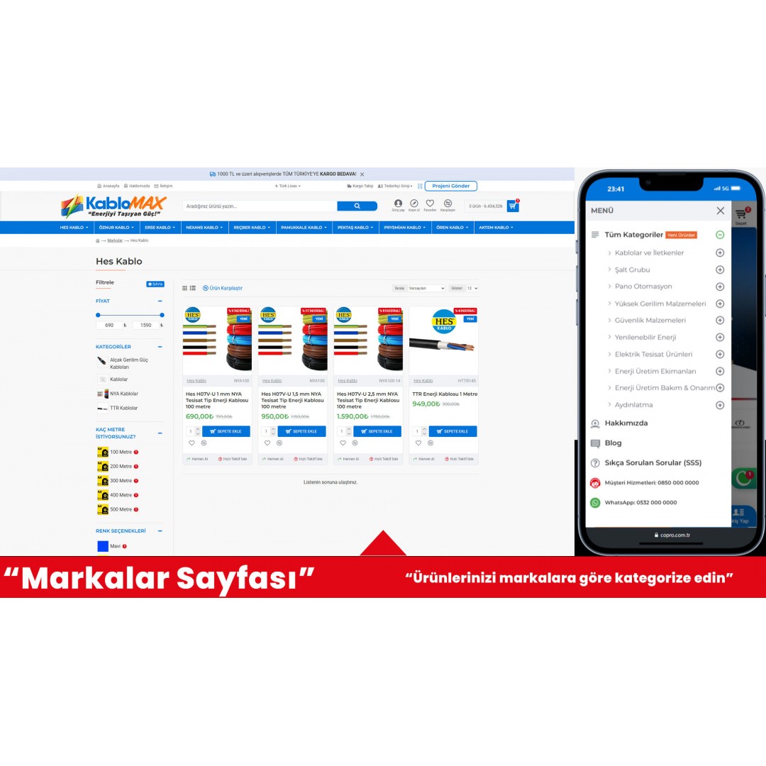 Elektrik Ürünleri E-Ticaret Sitesi Elektrik Ürünleri E-Ticaret Sitesi