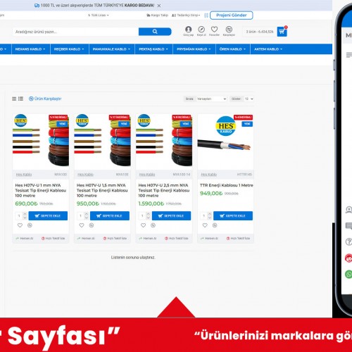 Elektrik Ürünleri E-Ticaret Sitesi Elektrik Ürünleri E-Ticaret Sitesi