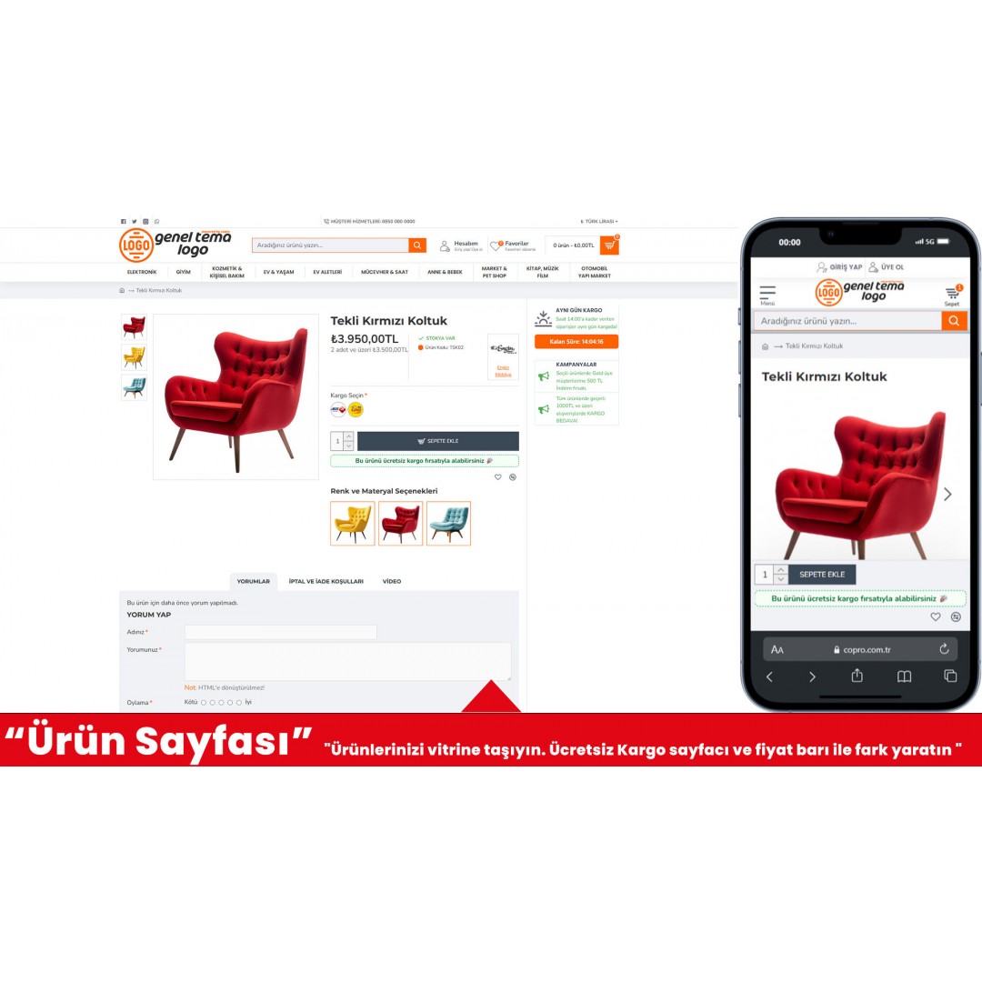 Genel E-Ticaret Sitesi Genel E-Ticaret Sitesi