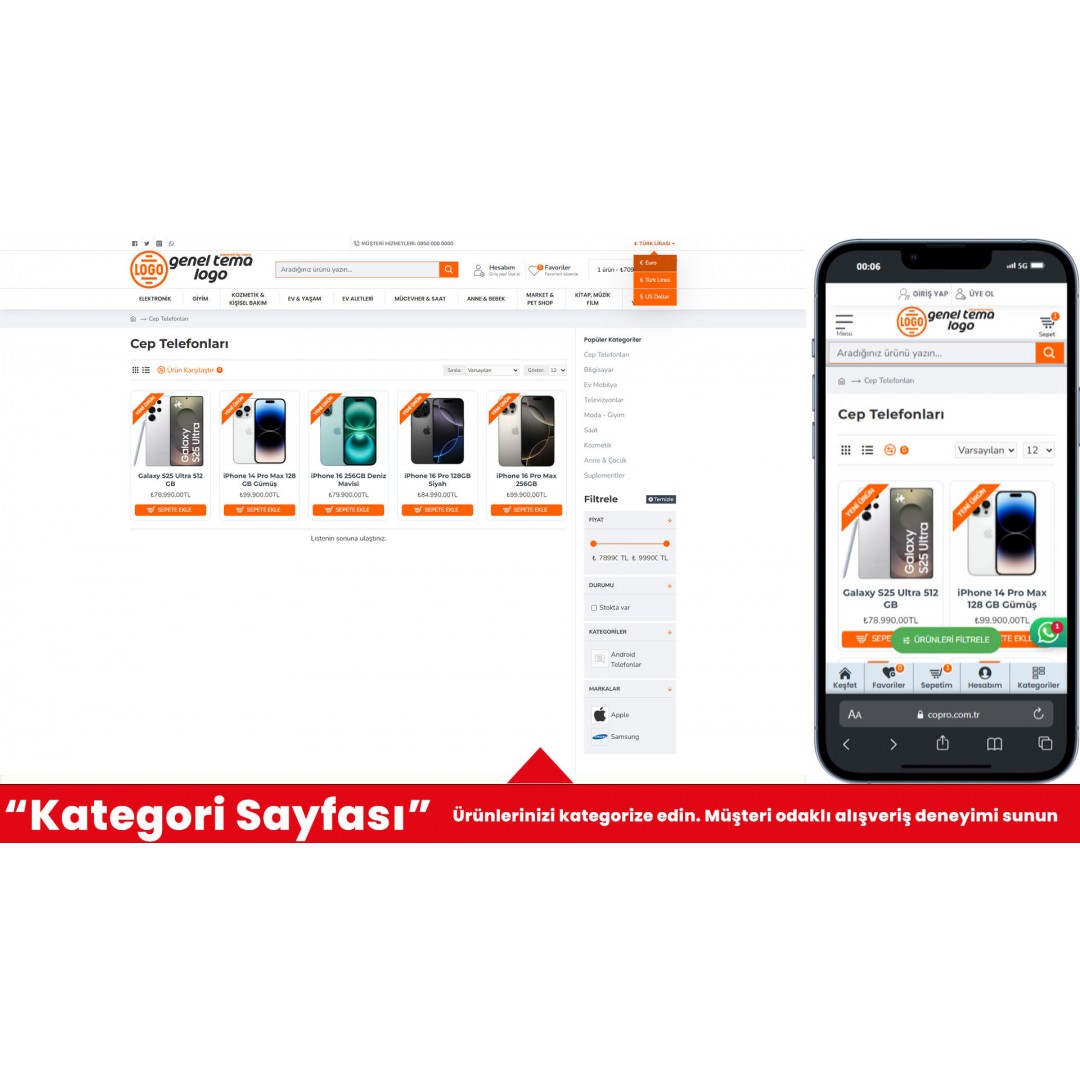 Genel E-Ticaret Sitesi Genel E-Ticaret Sitesi