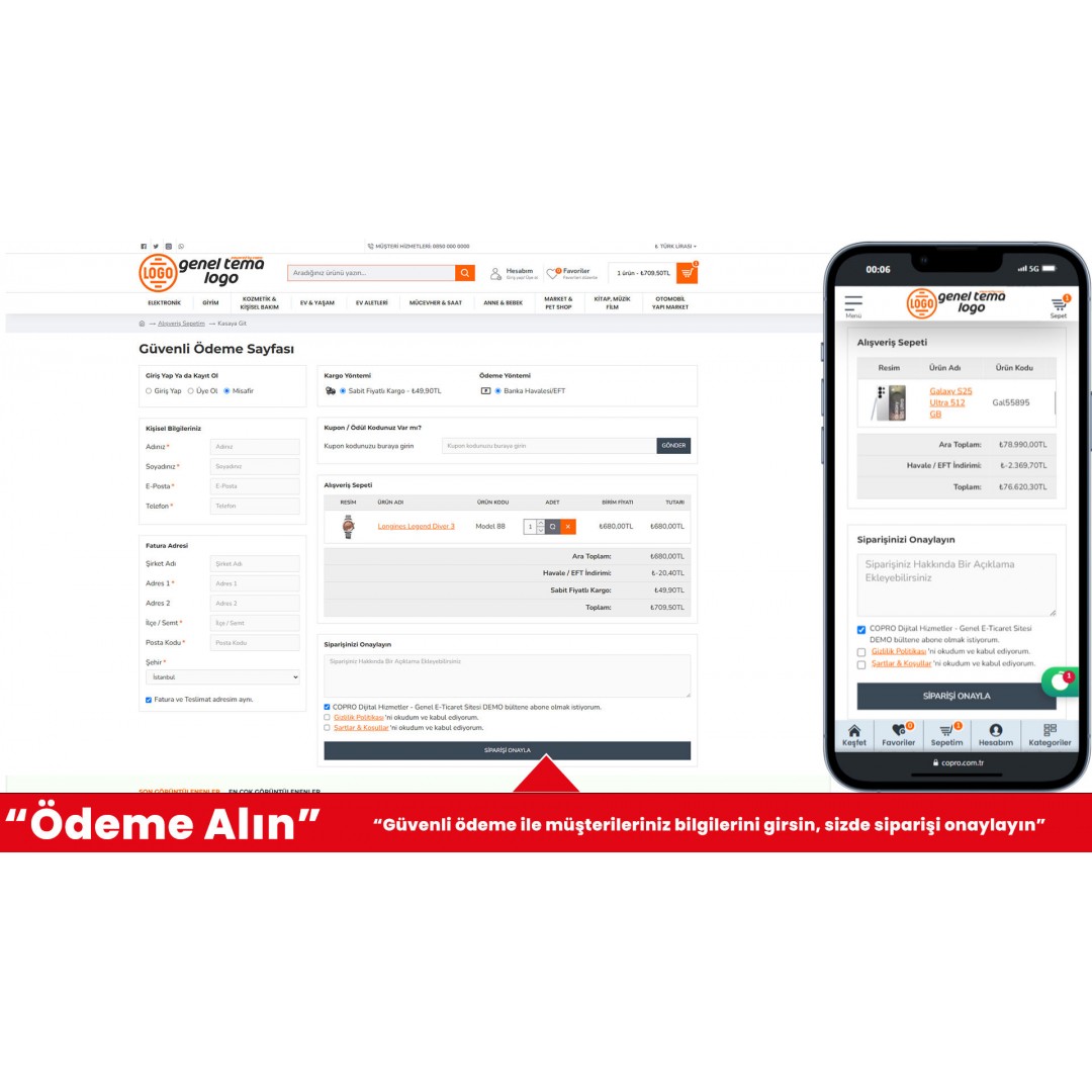 Genel E-Ticaret Sitesi Genel E-Ticaret Sitesi