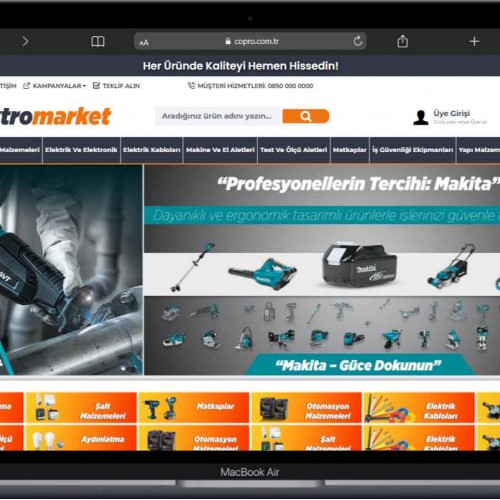 Elektrik ve Elektronik Ürünler E-Ticaret Sitesi