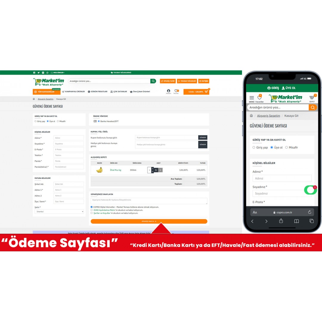 Market E-Ticaret Web Sitesi Market E-Ticaret Web Sitesi