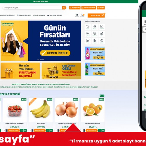 Market E-Ticaret Web Sitesi Market E-Ticaret Web Sitesi