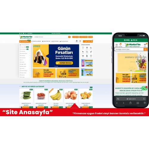 Market E-Ticaret Web Sitesi Market E-Ticaret Web Sitesi