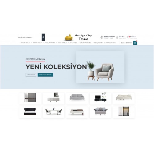 Mobilya Satışı E-Ticaret Web Sitesi Mobilya Satışı E-Ticaret Web Sitesi