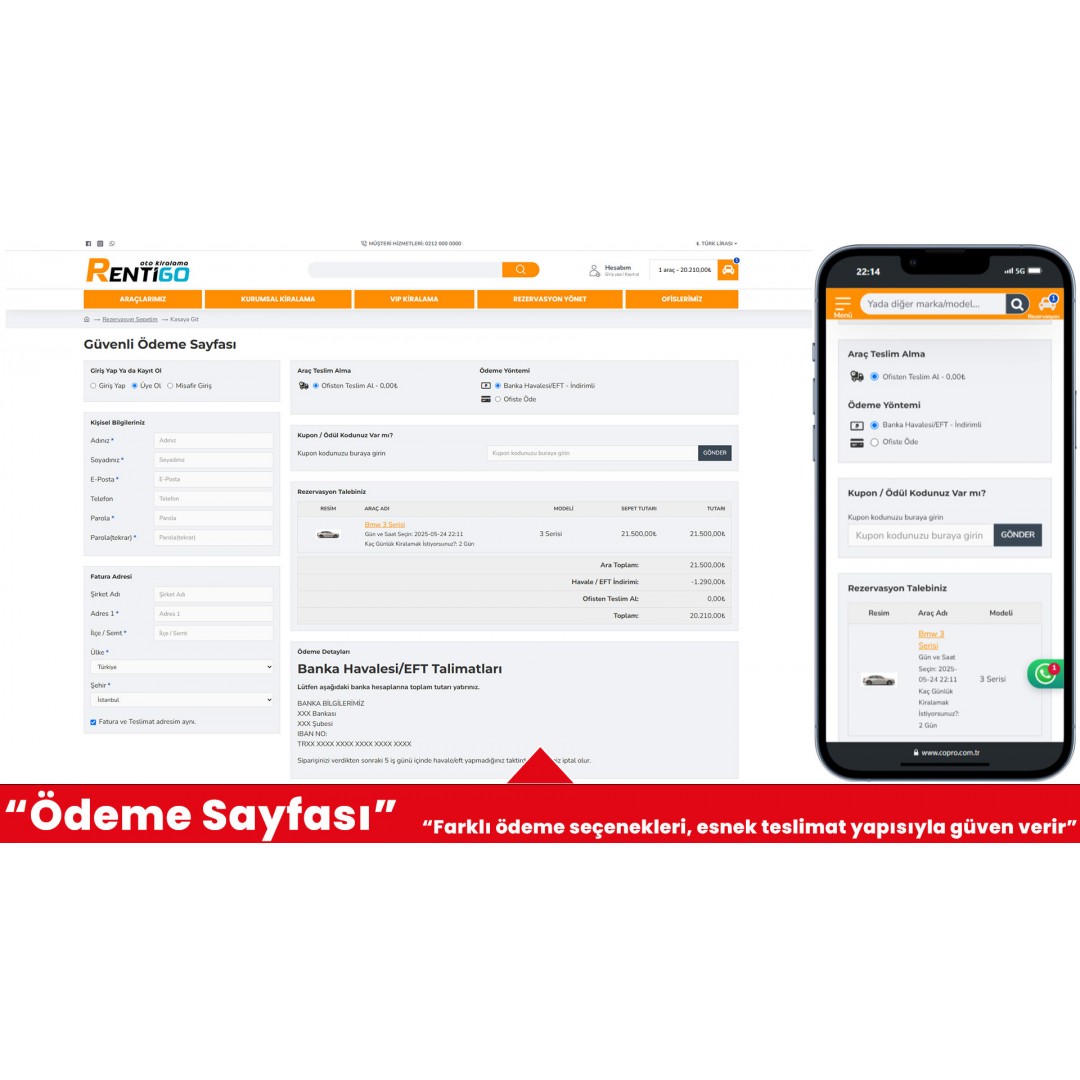 Oto Kiralama E-Ticaret Sitesi Oto Kiralama E-Ticaret Sitesi